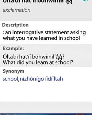 Leaving a digital footprint: Diné language app offered for mobile users