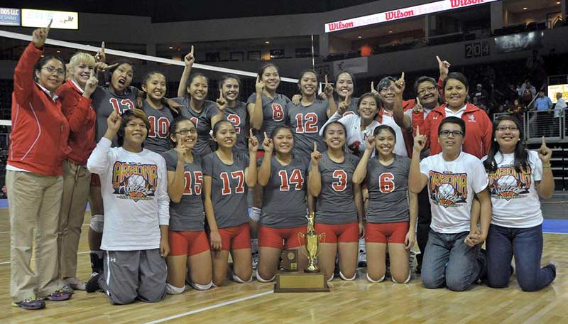 Monument Valley Lady Mustangs capture Ariz. state volleyball championships
