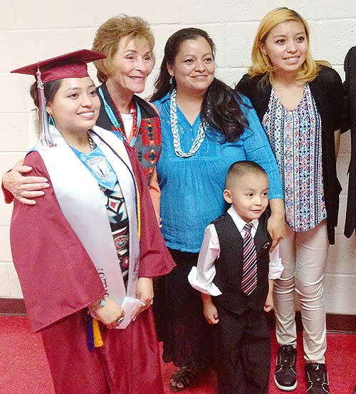 Little scolding as Judge Judy addresses Shiprock grads