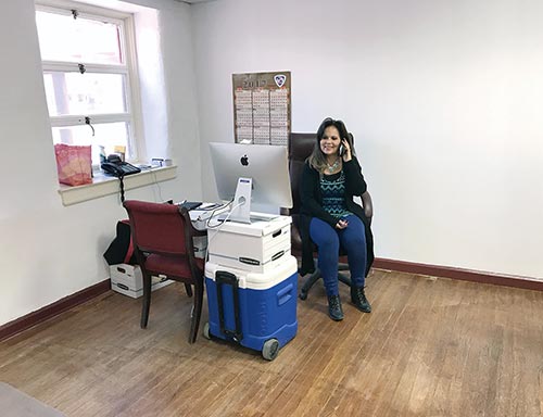 President’s staffers move to temporary offices