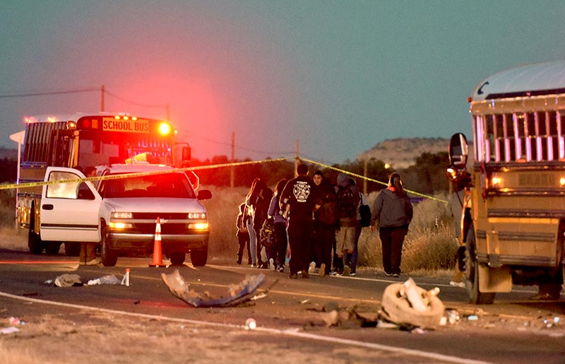 Sanders school bus involved in fatal accident