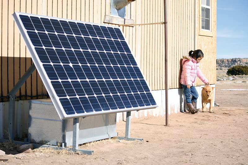 Sun fuels internet, phone, power for family