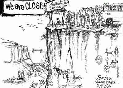 Navajo Nation vendors and tour operators shouting to outside world WE ARE CLOSED.