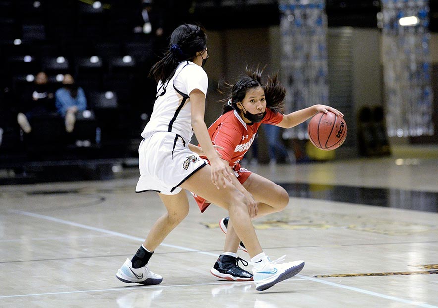 Chinle girls eke out 1-point win over MV;  Mustang boys pull away