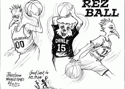 Rez Ball. Holbrook and Chinle battle for championship.