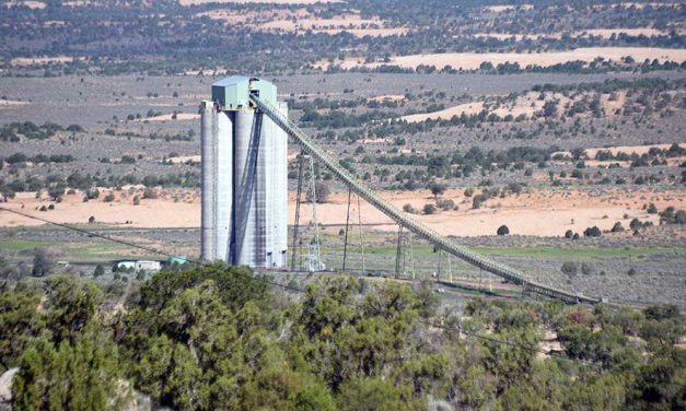 Empty uranium transport truck rolls over near Black Mesa, injuring driver