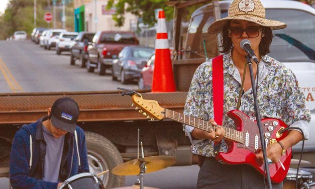 Hataałii Wheeler on tour promoting ‘Singing Into Darkness’ performs at Arts Crawl