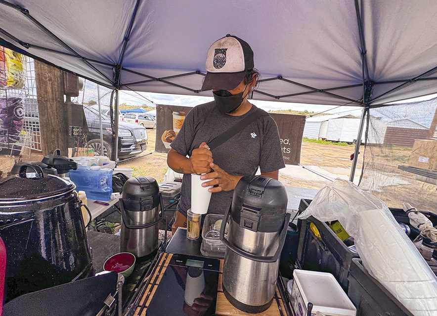 Young Navajo coffee stand entrepreneur continues to etch a name for himself as coffee connoisseur