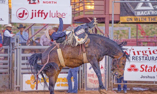 Tonalea bareback rider completes cycle at annual Lions Club Rodeo