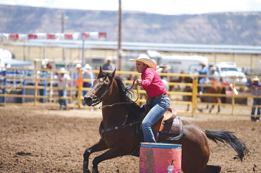 Barrel racer Paige Dale takes top honors at Eastern Navajo Fair