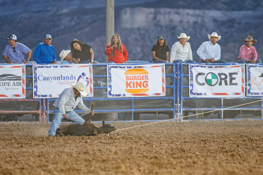 ‘Iron sharpens iron’: Crownpoint tie-down roper wins aggregate race despite facing pressure