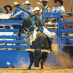 Diné bull rider Guytin Tsosie comes up one-point shy of winning Wild Thing