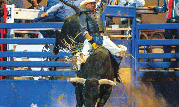 Diné bull rider Guytin Tsosie comes up one-point shy of winning Wild Thing